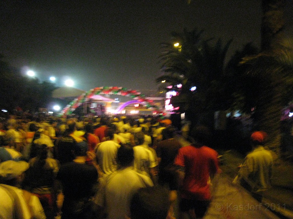 2011 Queretaro MX Half Marathon 175.JPG - The 2011 Queretaro Marathon on October 9. I was in town and was able to run the 21K, or 13.1 mile half marathon. Pretty dark yet at the start of the race! But people were out and ready to go!